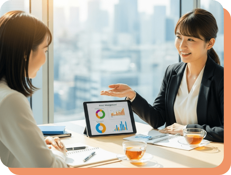 公務員のための資産運用イラスト画像